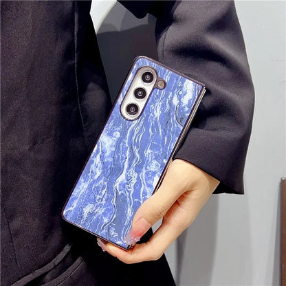 For Samsung Galaxy Z Fold5 5G Phone Case Hard PC Pattern Printed Folding Cover