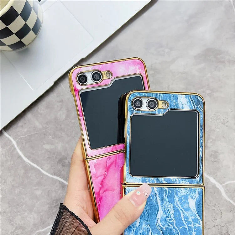 For Samsung Galaxy Z Flip 5G Phone Case Pattern Hard PC Cover Anti-Scratch