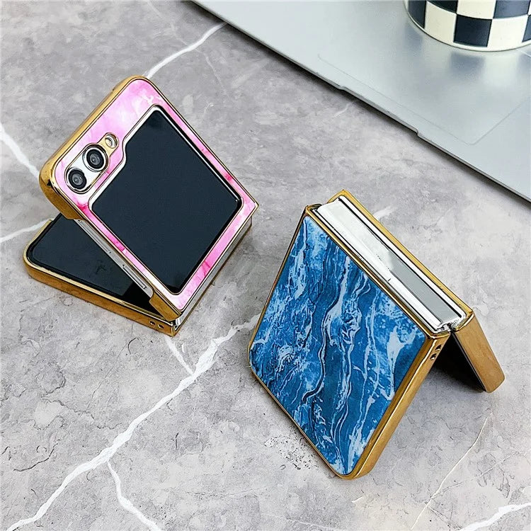 For Samsung Galaxy Z Flip 5G Phone Case Pattern Hard PC Cover Anti-Scratch