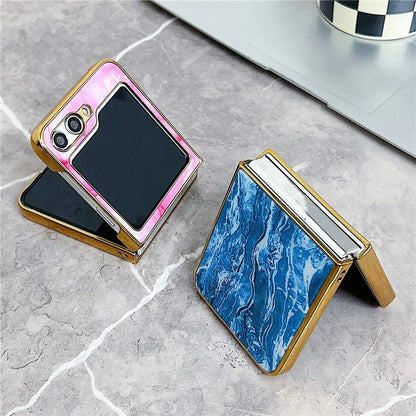 For Samsung Galaxy Z Flip 5G Phone Case Pattern Hard PC Cover Anti-Scratch