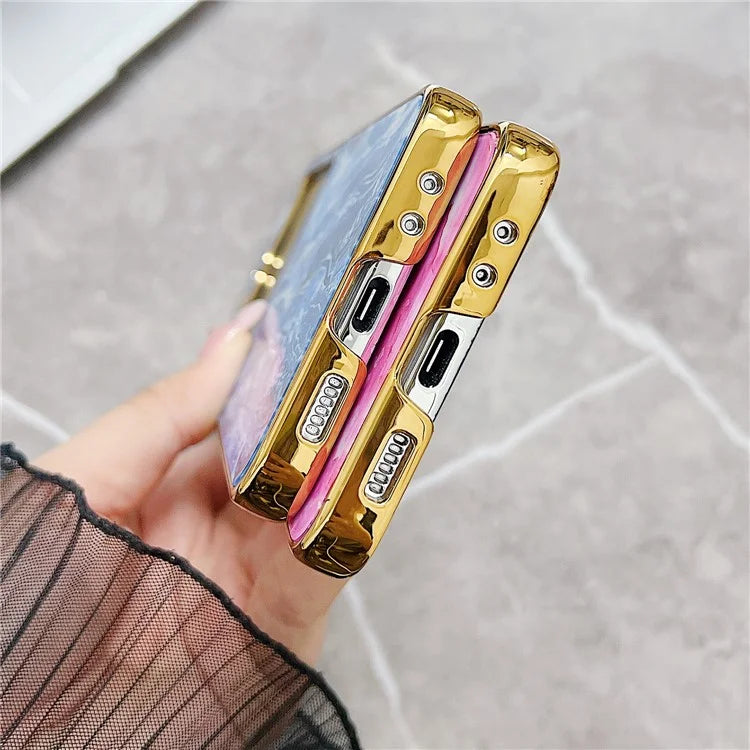 For Samsung Galaxy Z Flip 5G Phone Case Pattern Hard PC Cover Anti-Scratch