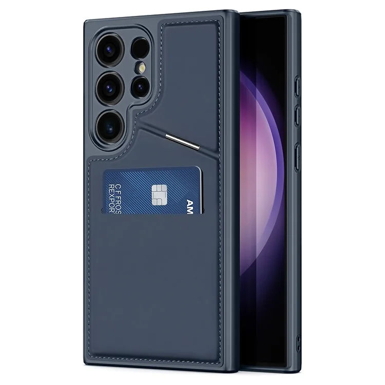 DUX DUCIS Rafi II Series for Samsung Galaxy S24 Ultra Magnetic Phone Case with Card Slots Kickstand