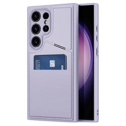 DUX DUCIS Rafi II Series for Samsung Galaxy S24 Ultra Magnetic Phone Case with Card Slots Kickstand