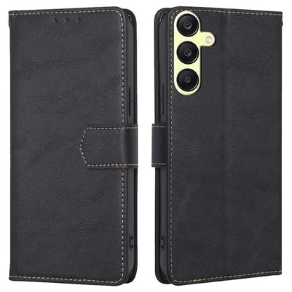 For Samsung Galaxy A25 5G (Global) (161.0 x 76.5 x 8.3mm) Case Leather Cowhide Texture Phone Cover with RFID Blocking Wallet