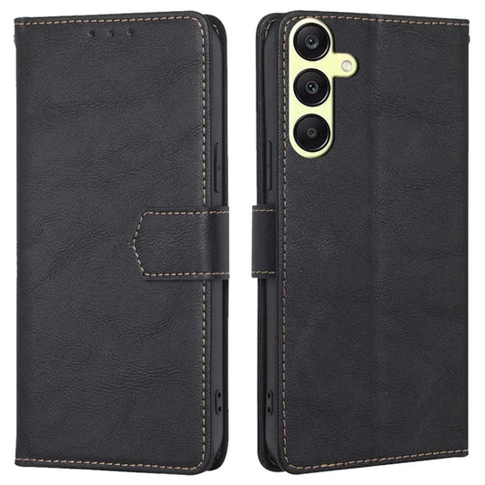 For Samsung Galaxy A25 5G (Global) (161.0 x 76.5 x 8.3mm) Case Leather Cowhide Texture Phone Cover with RFID Blocking Wallet