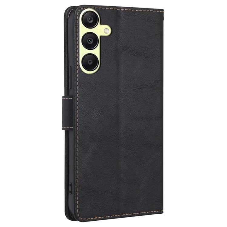 For Samsung Galaxy A25 5G (Global) (161.0 x 76.5 x 8.3mm) Case Leather Cowhide Texture Phone Cover with RFID Blocking Wallet