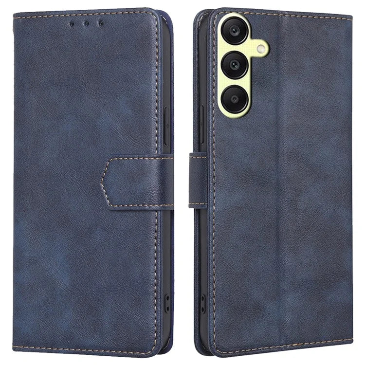 For Samsung Galaxy A25 5G (Global) (161.0 x 76.5 x 8.3mm) Case Leather Cowhide Texture Phone Cover with RFID Blocking Wallet