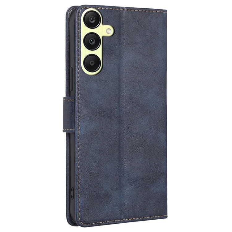 For Samsung Galaxy A25 5G (Global) (161.0 x 76.5 x 8.3mm) Case Leather Cowhide Texture Phone Cover with RFID Blocking Wallet