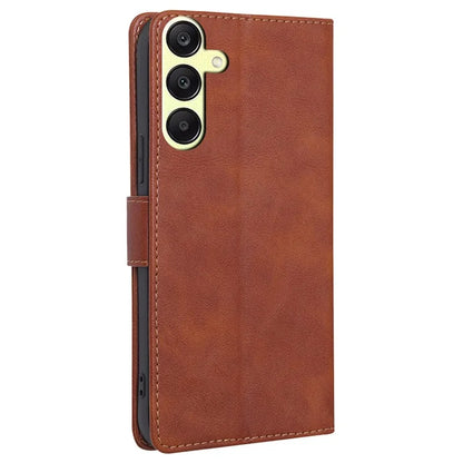For Samsung Galaxy A25 5G (Global) (161.0 x 76.5 x 8.3mm) Case Leather Cowhide Texture Phone Cover with RFID Blocking Wallet