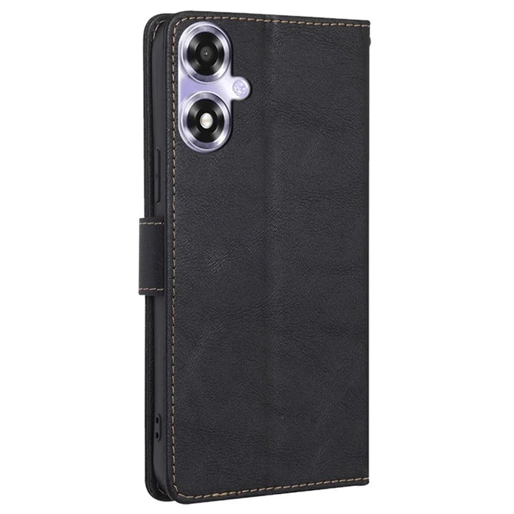For Oppo A2x 5G / A2m 5G Case Scratch-proof RFID Blocking Wallet Stand Phone Protector