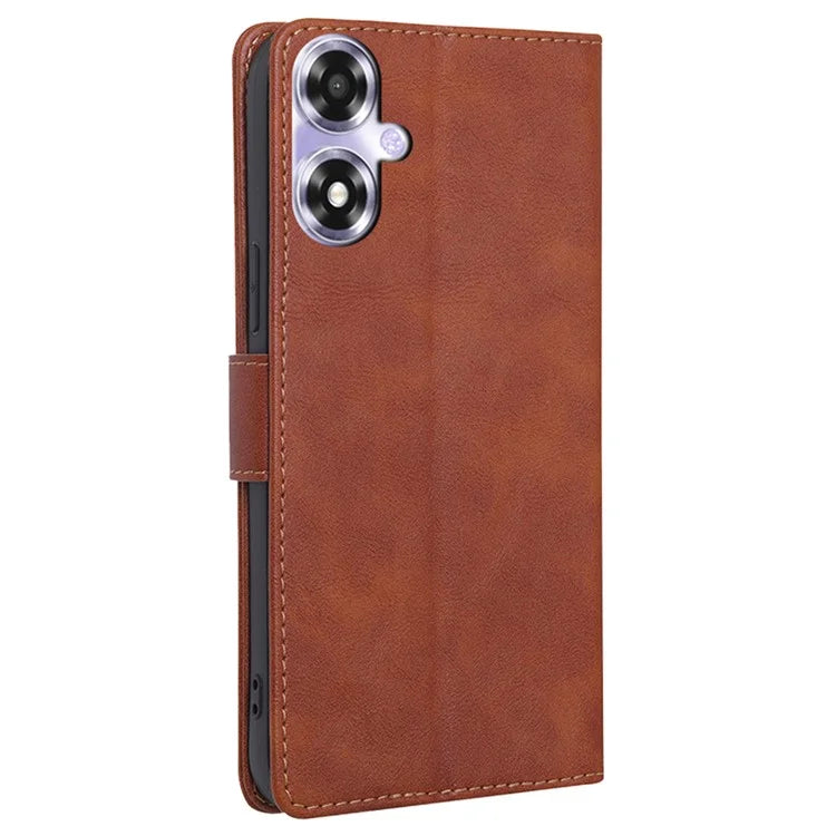 For Oppo A2x 5G / A2m 5G Case Scratch-proof RFID Blocking Wallet Stand Phone Protector