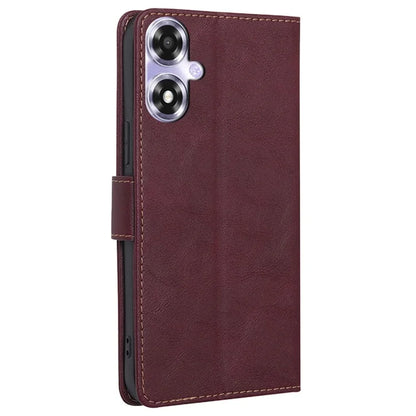 For Oppo A2x 5G / A2m 5G Case Scratch-proof RFID Blocking Wallet Stand Phone Protector