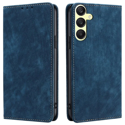 For Samsung Galaxy A25 5G (Global) (161.0 x 76.5 x 8.3mm) Case RFID Blocking PU Leather+TPU Wallet Phone Cover
