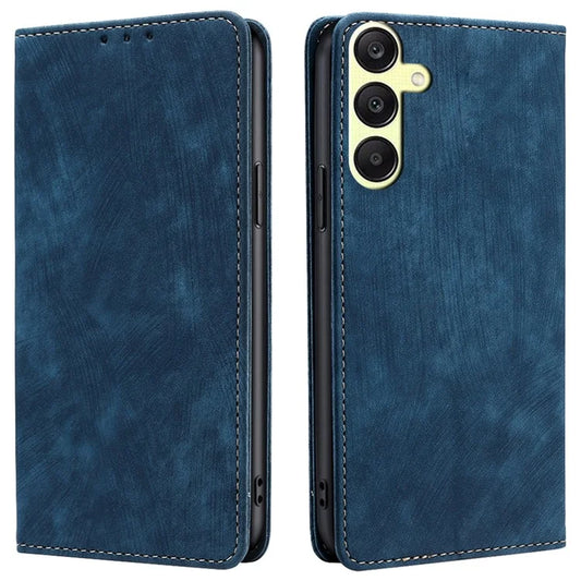 For Samsung Galaxy A25 5G (Global) (161.0 x 76.5 x 8.3mm) Case RFID Blocking PU Leather+TPU Wallet Phone Cover