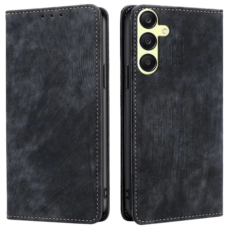 For Samsung Galaxy A25 5G (Global) (161.0 x 76.5 x 8.3mm) Case RFID Blocking PU Leather+TPU Wallet Phone Cover