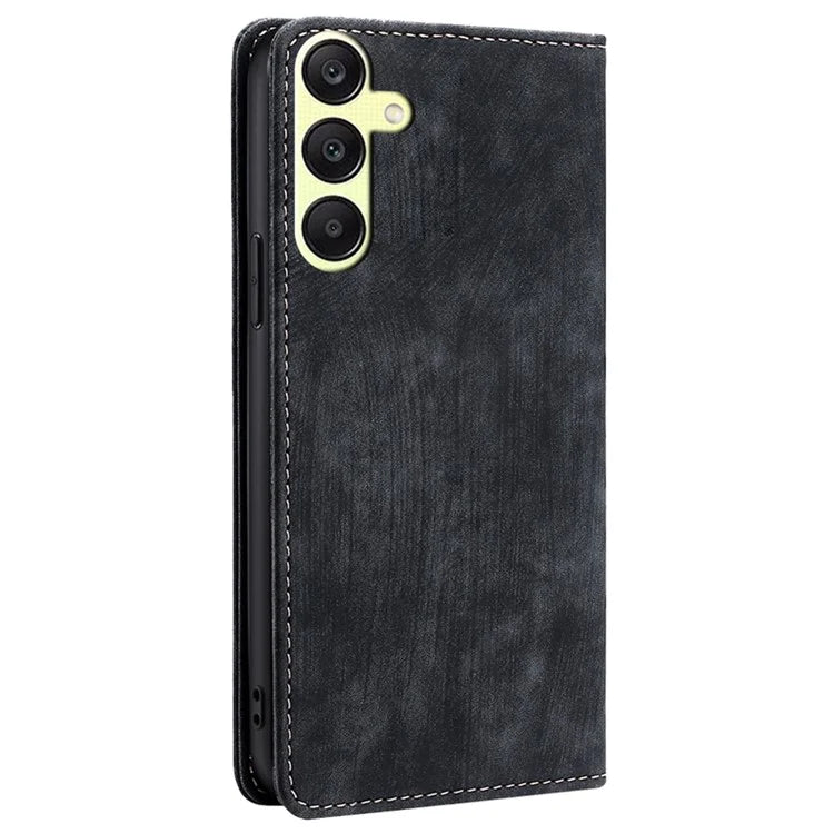For Samsung Galaxy A25 5G (Global) (161.0 x 76.5 x 8.3mm) Case RFID Blocking PU Leather+TPU Wallet Phone Cover