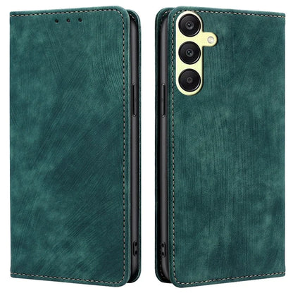 For Samsung Galaxy A25 5G (Global) (161.0 x 76.5 x 8.3mm) Case RFID Blocking PU Leather+TPU Wallet Phone Cover