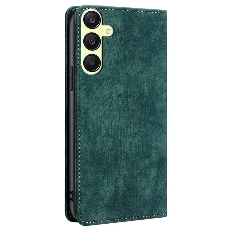 For Samsung Galaxy A25 5G (Global) (161.0 x 76.5 x 8.3mm) Case RFID Blocking PU Leather+TPU Wallet Phone Cover