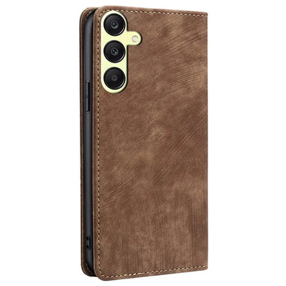 For Samsung Galaxy A25 5G (Global) (161.0 x 76.5 x 8.3mm) Case RFID Blocking PU Leather+TPU Wallet Phone Cover