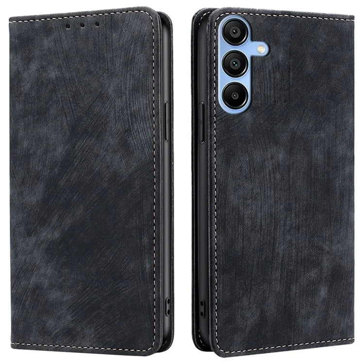 For Samsung Galaxy A15 4G / A15 5G Leather Case RFID Blocking Stand Mobile Phone Cover