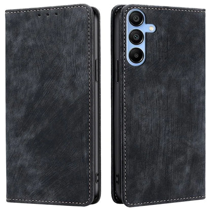 For Samsung Galaxy A15 4G / A15 5G Leather Case RFID Blocking Stand Mobile Phone Cover