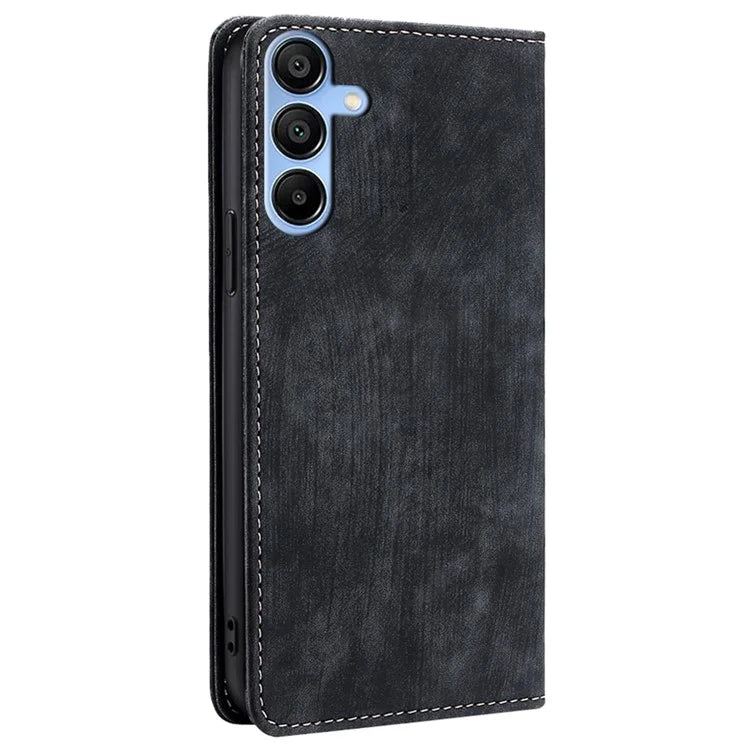 For Samsung Galaxy A15 4G / A15 5G Leather Case RFID Blocking Stand Mobile Phone Cover