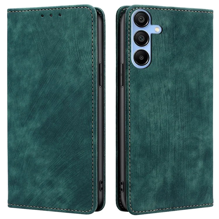 For Samsung Galaxy A15 4G / A15 5G Leather Case RFID Blocking Stand Mobile Phone Cover