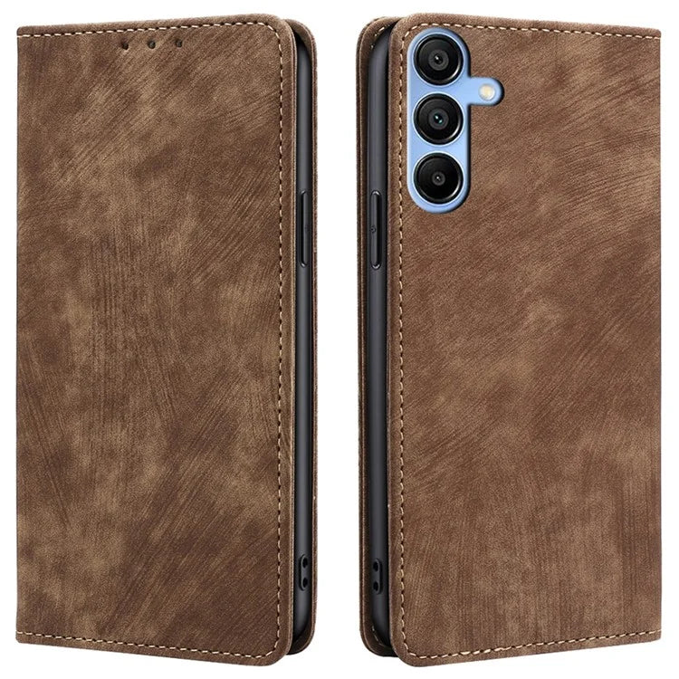 For Samsung Galaxy A15 4G / A15 5G Leather Case RFID Blocking Stand Mobile Phone Cover