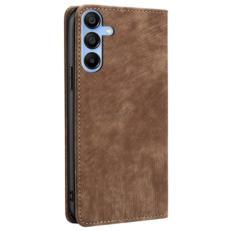 For Samsung Galaxy A15 4G / A15 5G Leather Case RFID Blocking Stand Mobile Phone Cover