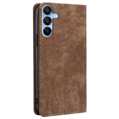 For Samsung Galaxy A15 4G / A15 5G Leather Case RFID Blocking Stand Mobile Phone Cover