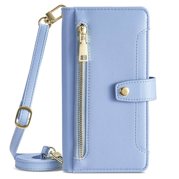 For Samsung Galaxy A15 4G / A15 5G Magnetic Phone Case Zipper Pocket 6 Card Holders Cover