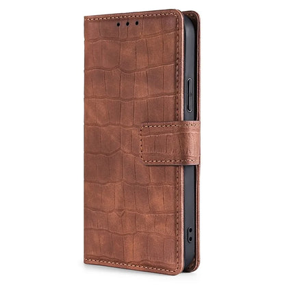 Crocodile Texture Shell for Samsung Galaxy A15 4G / 5G Phone Case Wallet PU Leather Phone Stand Cover