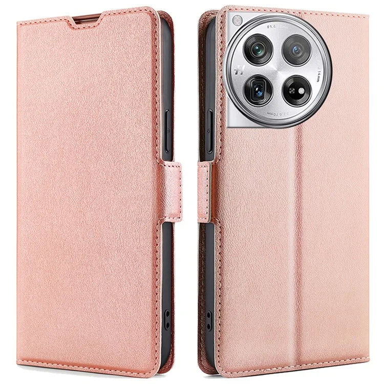 PU Leather Phone Case for OnePlus 12 5G Card Slots Cell Phone Cover Drop Protection Shell