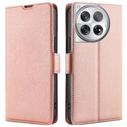 PU Leather Phone Case for OnePlus 12 5G Card Slots Cell Phone Cover Drop Protection Shell