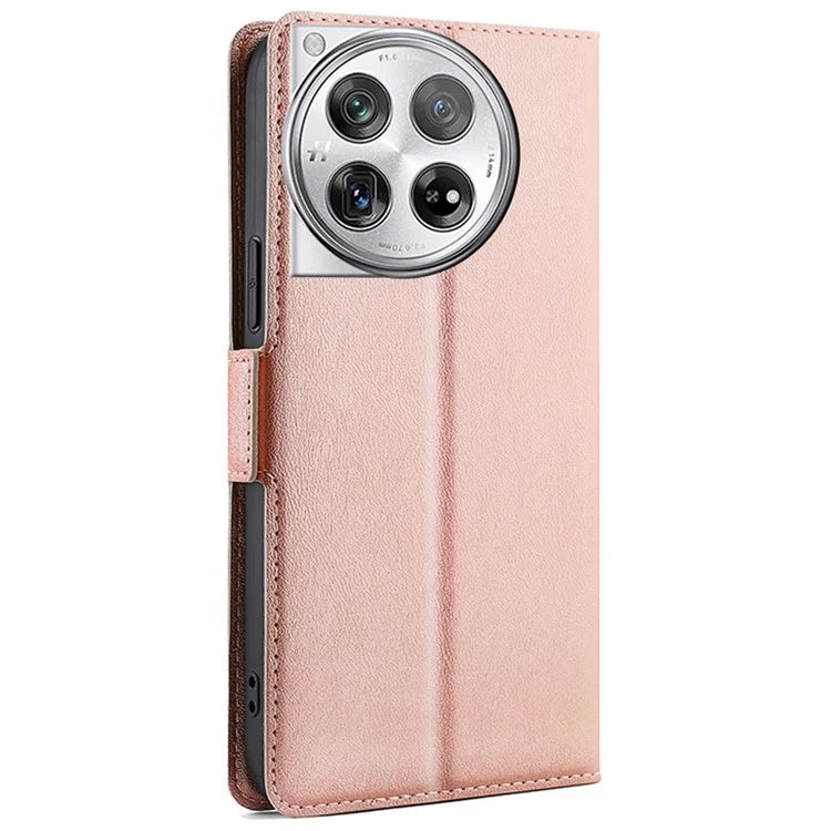 PU Leather Phone Case for OnePlus 12 5G Card Slots Cell Phone Cover Drop Protection Shell