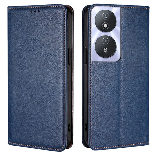 Solid Color Case for Honor Play 50 Plus 5G / Play 8T 5G / X7b 4G Cover Folio Flip PU Leather Phone Protector