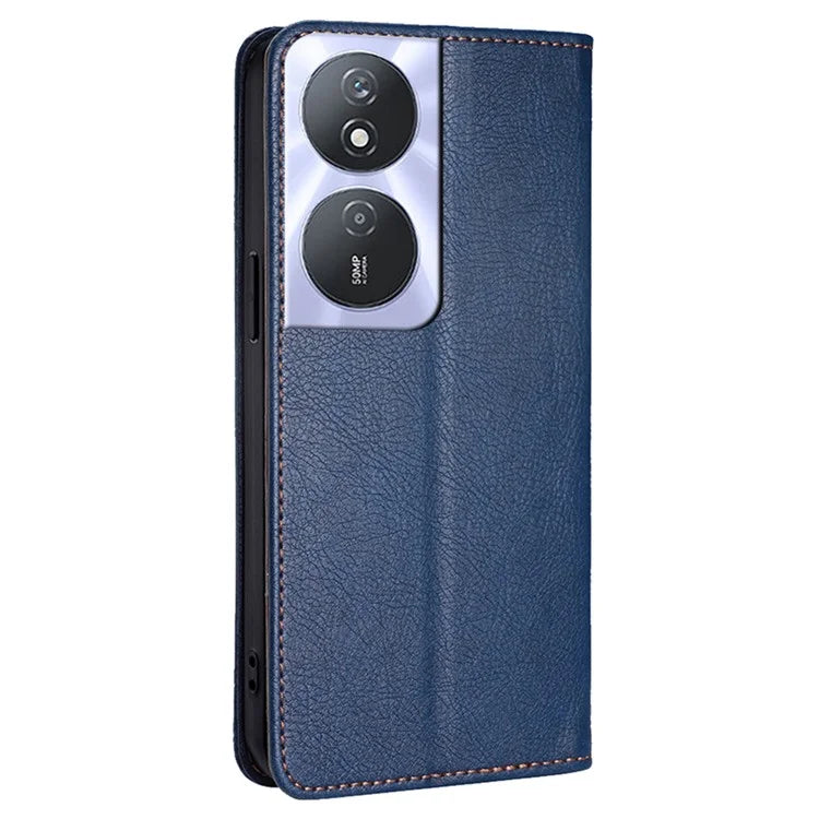 Solid Color Case for Honor Play 50 Plus 5G / Play 8T 5G / X7b 4G Cover Folio Flip PU Leather Phone Protector