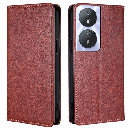 Solid Color Case for Honor Play 50 Plus 5G / Play 8T 5G / X7b 4G Cover Folio Flip PU Leather Phone Protector
