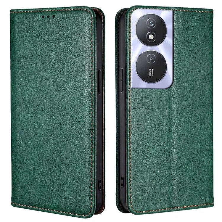 Solid Color Case for Honor Play 50 Plus 5G / Play 8T 5G / X7b 4G Cover Folio Flip PU Leather Phone Protector