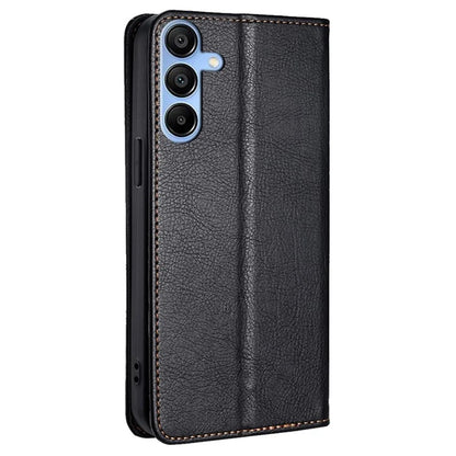 For Samsung Galaxy A15 4G / A15 5G Case Solid Color PU Leather Magnetic Closing Phone Guard Cover