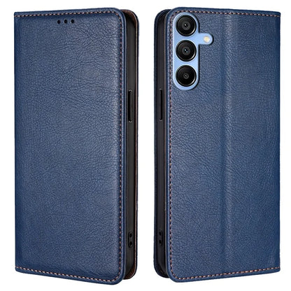 For Samsung Galaxy A15 4G / A15 5G Case Solid Color PU Leather Magnetic Closing Phone Guard Cover