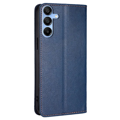 For Samsung Galaxy A15 4G / A15 5G Case Solid Color PU Leather Magnetic Closing Phone Guard Cover