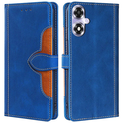 For Oppo A2x 5G / A2m 5G Leather Case Stand Wallet Cover Straw Hat Pattern