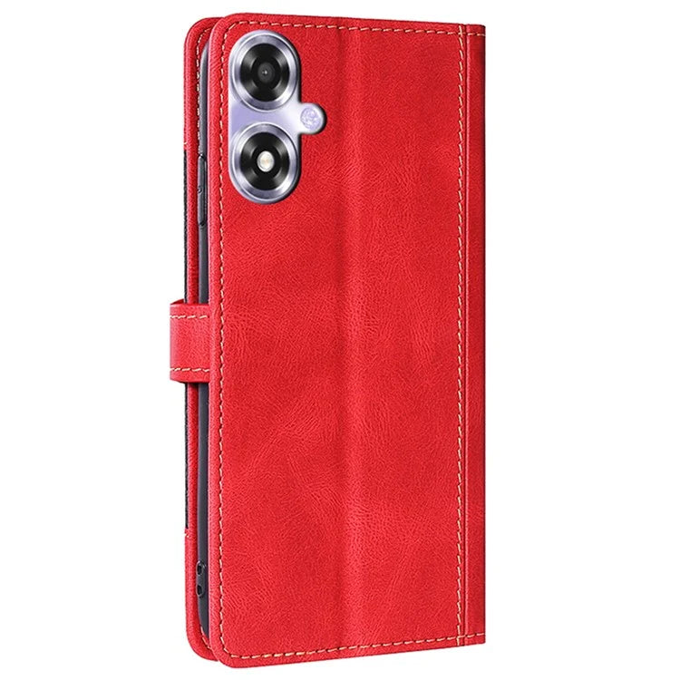 For Oppo A2x 5G / A2m 5G Leather Case Stand Wallet Cover Straw Hat Pattern