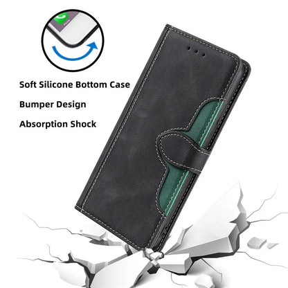 For Samsung Galaxy A15 4G / A15 5G Cover Straw Hat Design PU Leather Stand Wallet Cell Phone Case