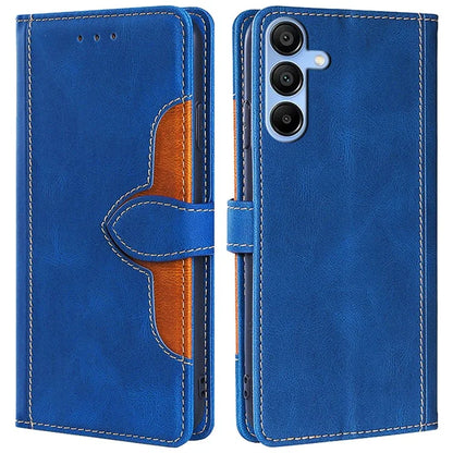 For Samsung Galaxy A15 4G / A15 5G Cover Straw Hat Design PU Leather Stand Wallet Cell Phone Case