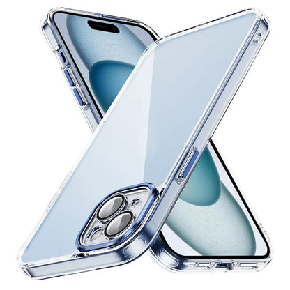 YSM For iPhone 15 Plus Cell Phone Case Acrylic+TPU Precise Lens Cutout Slim-Fit Back Shell