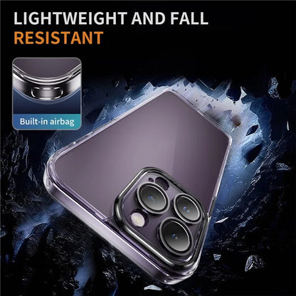 YSM For iPhone 14 Pro Acrylic+TPU Case Shock-Absorption Precise Lens Cutou Protective Cover