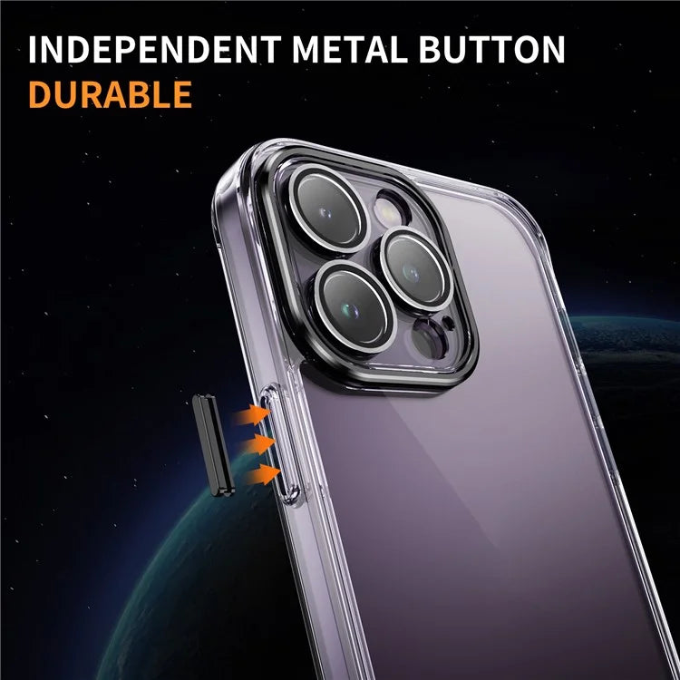 YSM For iPhone 13 Pro 6.1 inch Case Acrylic+TPU Drop-proof Precise Lens Cutout Protective Shell