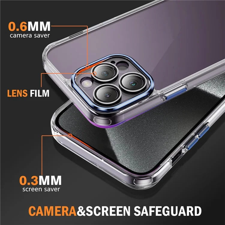 YSM For iPhone 13 Pro 6.1 inch Case Acrylic+TPU Drop-proof Precise Lens Cutout Protective Shell